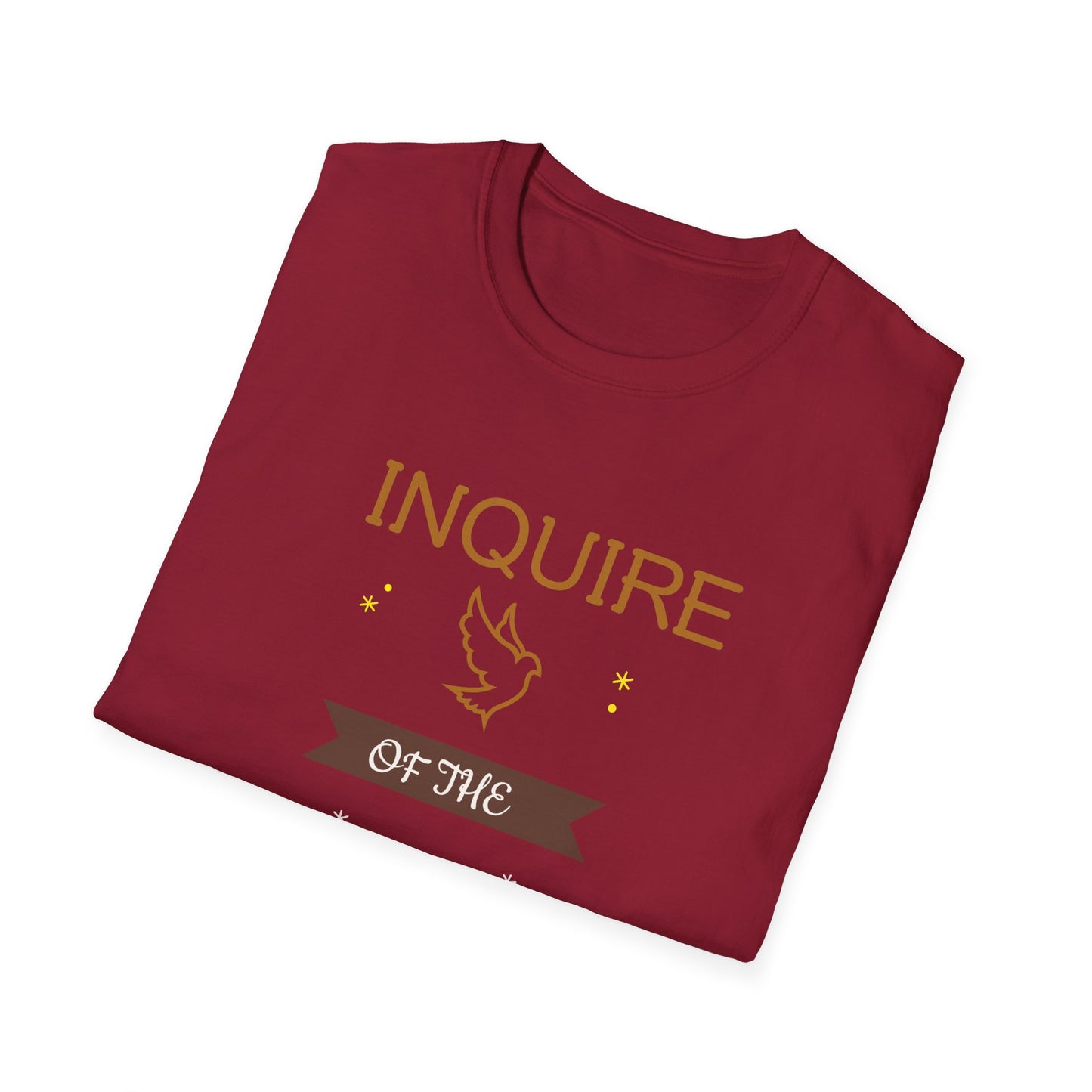 Inquire of the Lord T-Shirt - Unisex Softstyle Tee with Proverbs 3:5-6