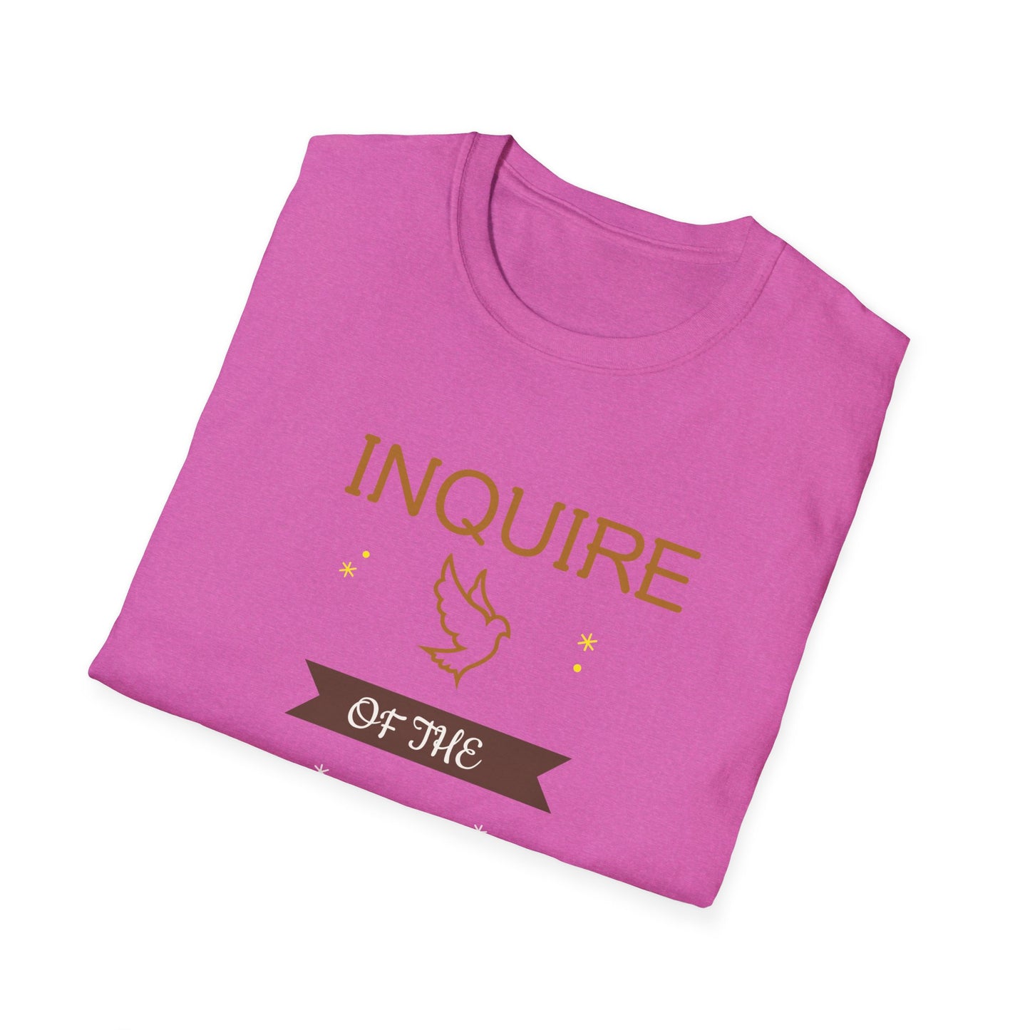 Inquire of the Lord T-Shirt - Unisex Softstyle Tee with Proverbs 3:5-6