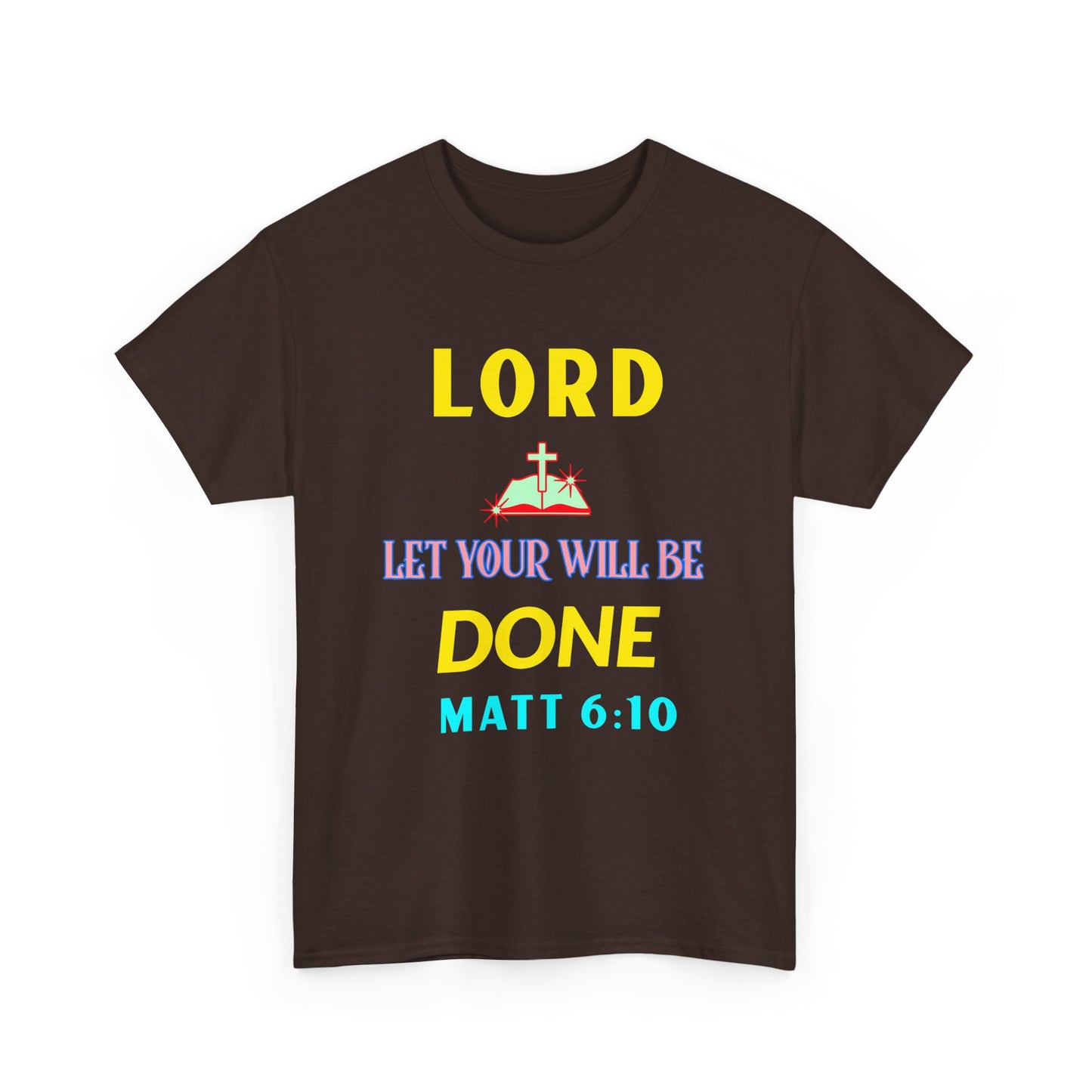 Inspirational Unisex Heavy Cotton Tee - 'Let Your Will Be Done' Design