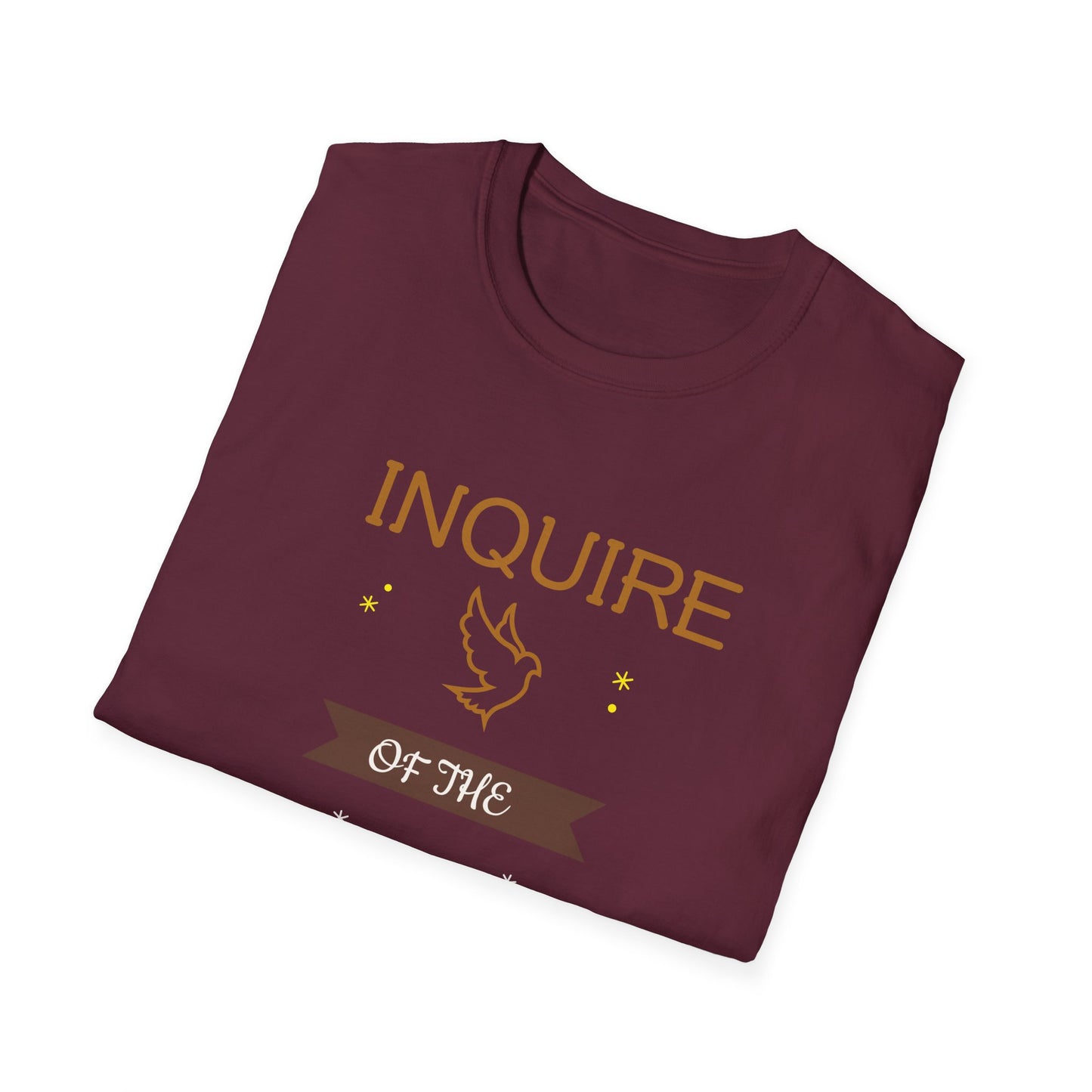 Inquire of the Lord T-Shirt - Unisex Softstyle Tee with Proverbs 3:5-6