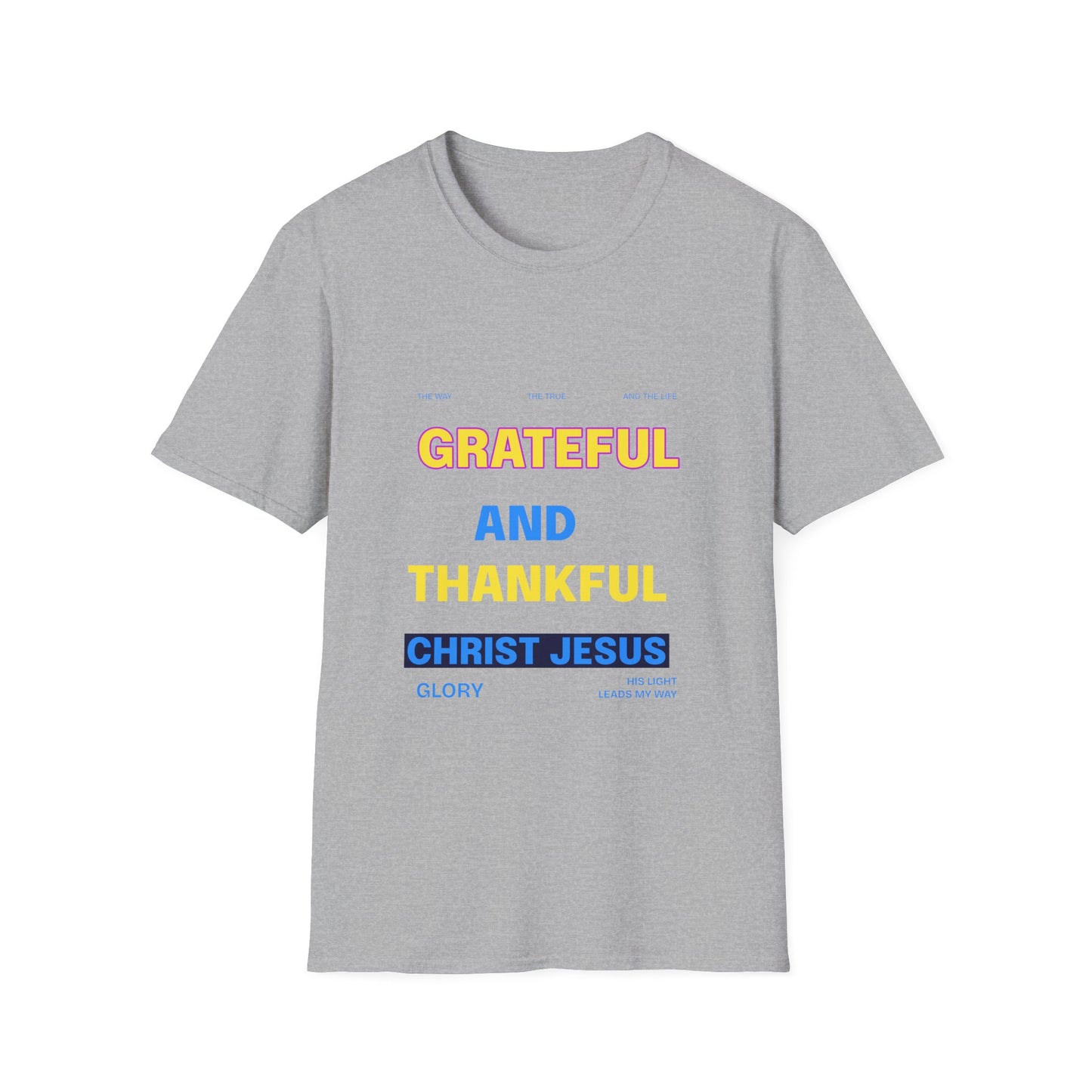 Grateful and Thankful Christian T-Shirt, Inspirational Tee, Faith Apparel, Gifts for Believers, Church Events, Casual Wear, [...]
