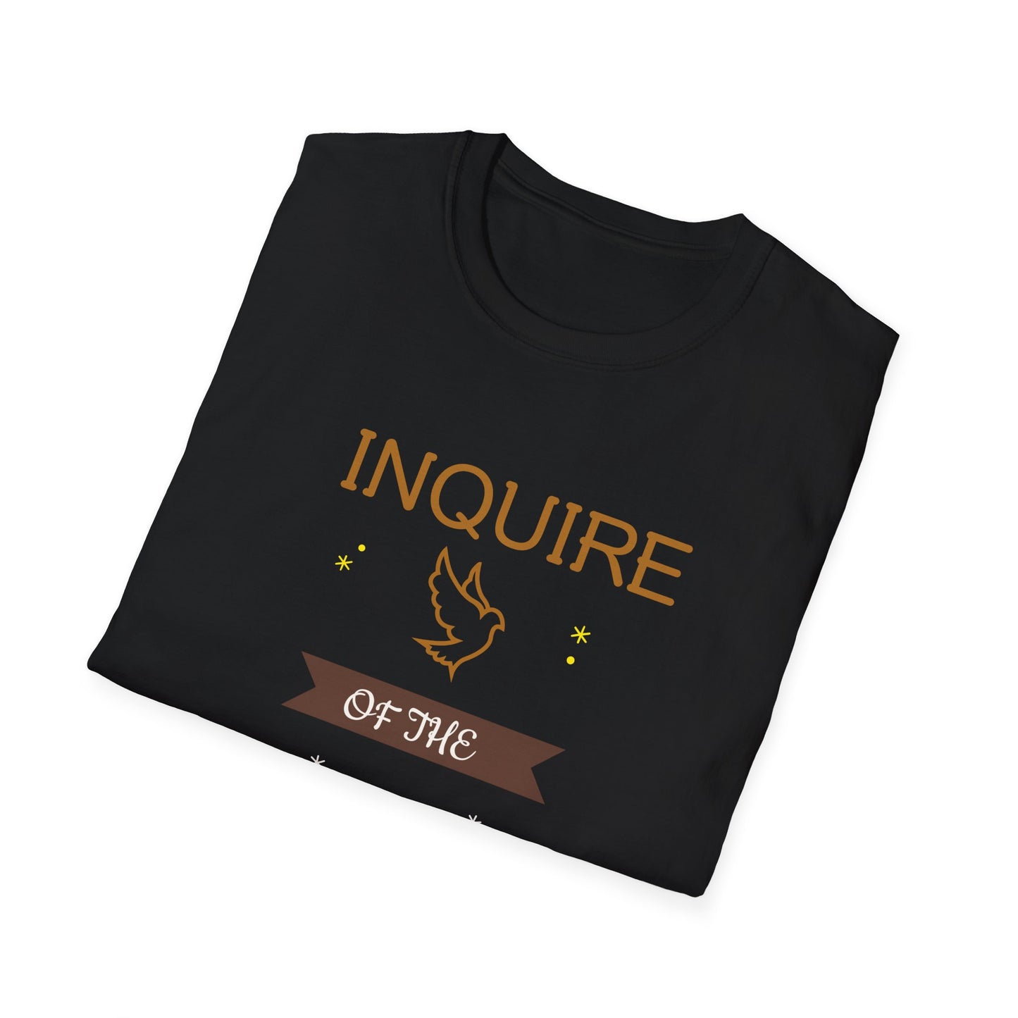 Inquire of the Lord T-Shirt - Unisex Softstyle Tee with Proverbs 3:5-6