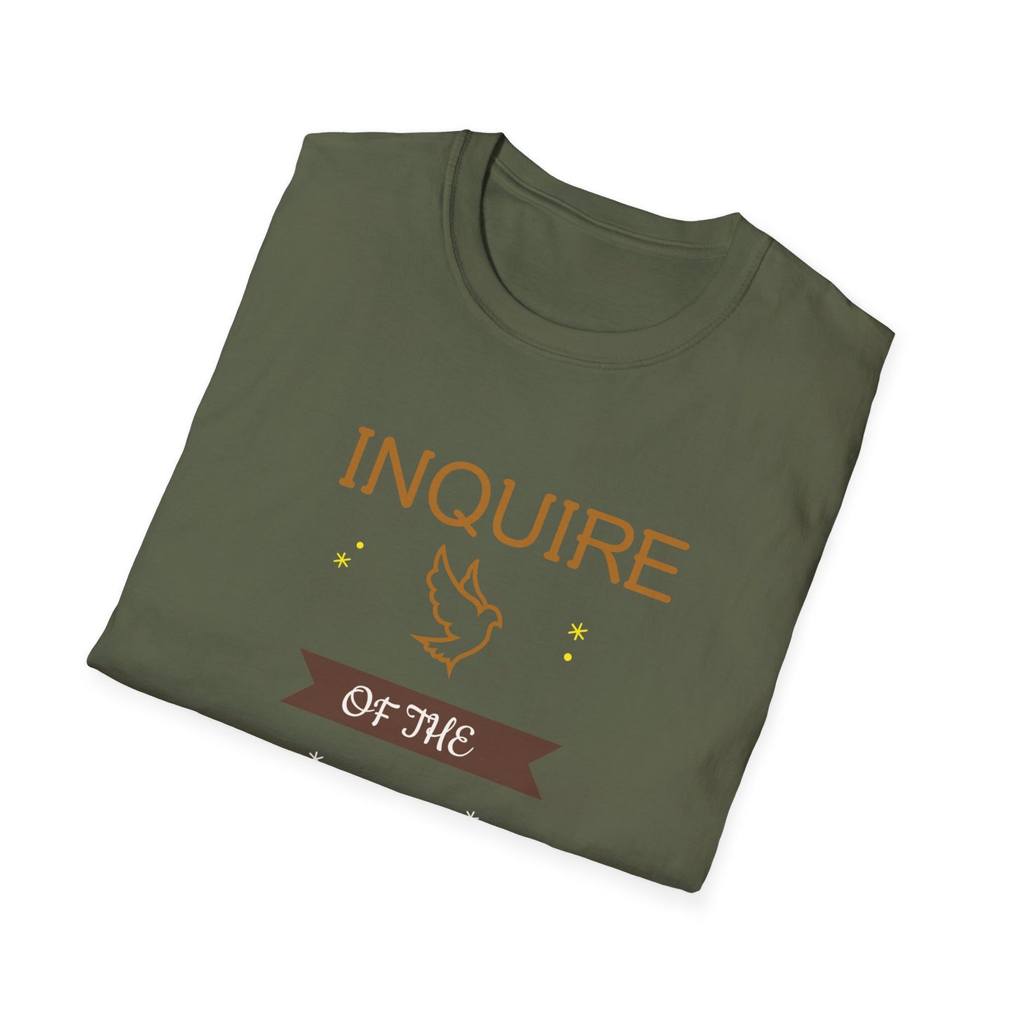 Inquire of the Lord T-Shirt - Unisex Softstyle Tee with Proverbs 3:5-6