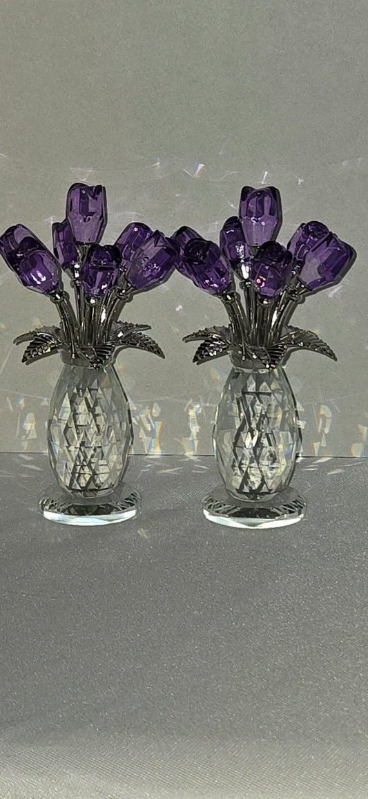 Mini Glass Flower Figurine