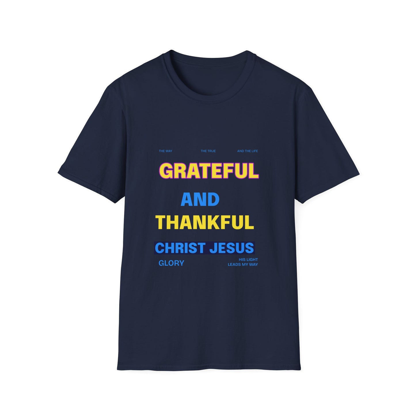 Grateful and Thankful Christian T-Shirt, Inspirational Tee, Faith Apparel, Gifts for Believers, Church Events, Casual Wear, [...]