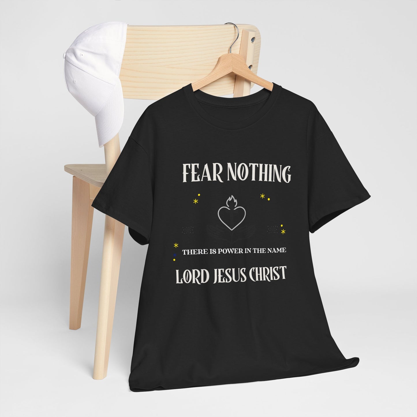Christian Tee - Fear Nothing JESUS CHRIST